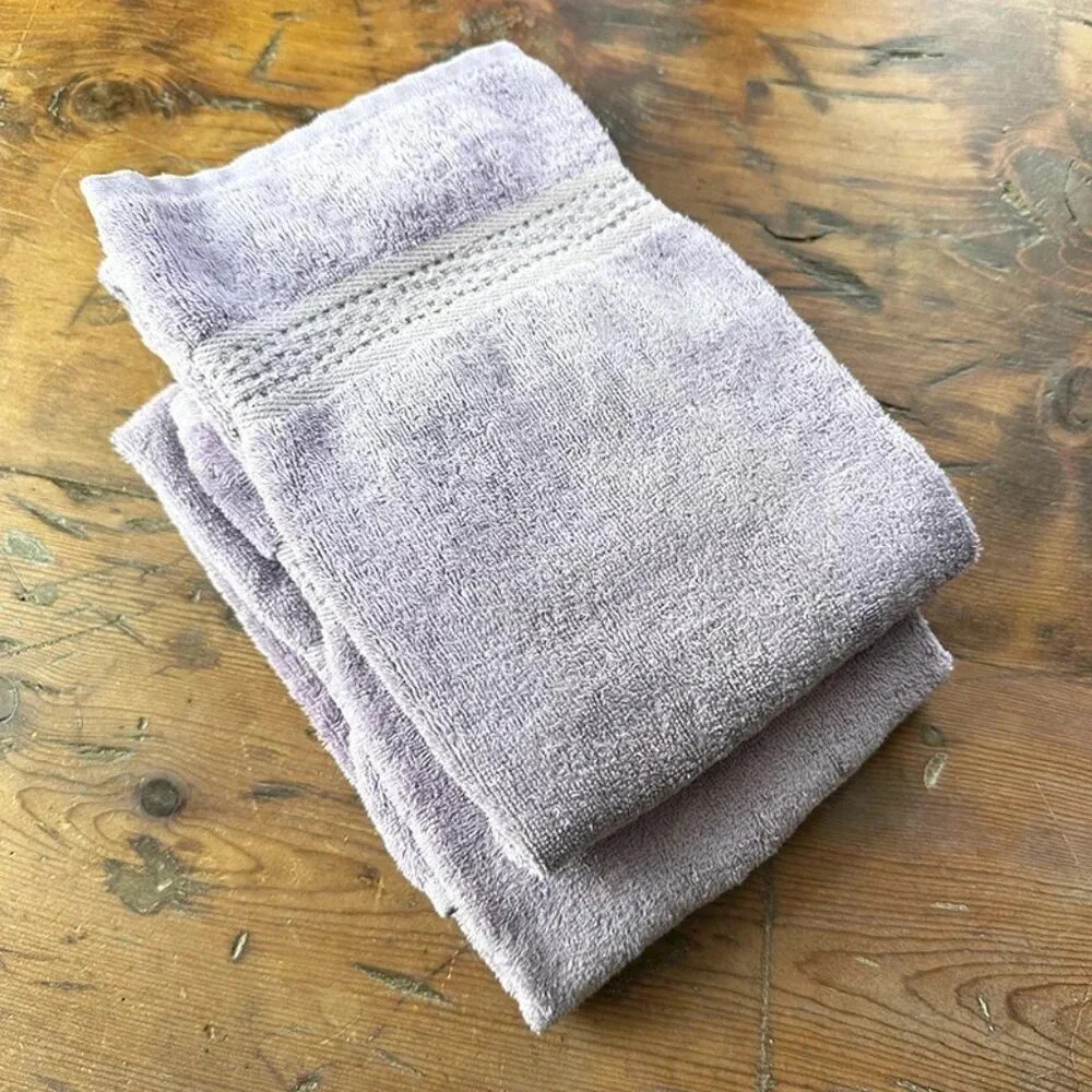 The Company Store Lavender Cotton Hand Towels Set of 2